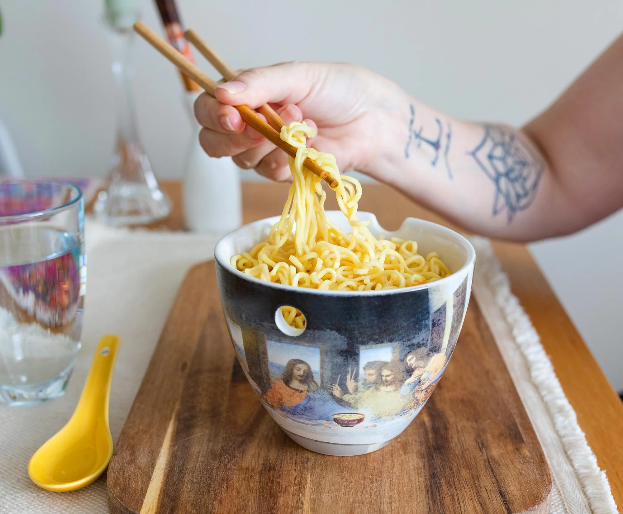 Bowl Bop Last Ramen Supper Japanese Dinner Set | 16-Ounce Ramen Bowl, Chopsticks - Image 4
