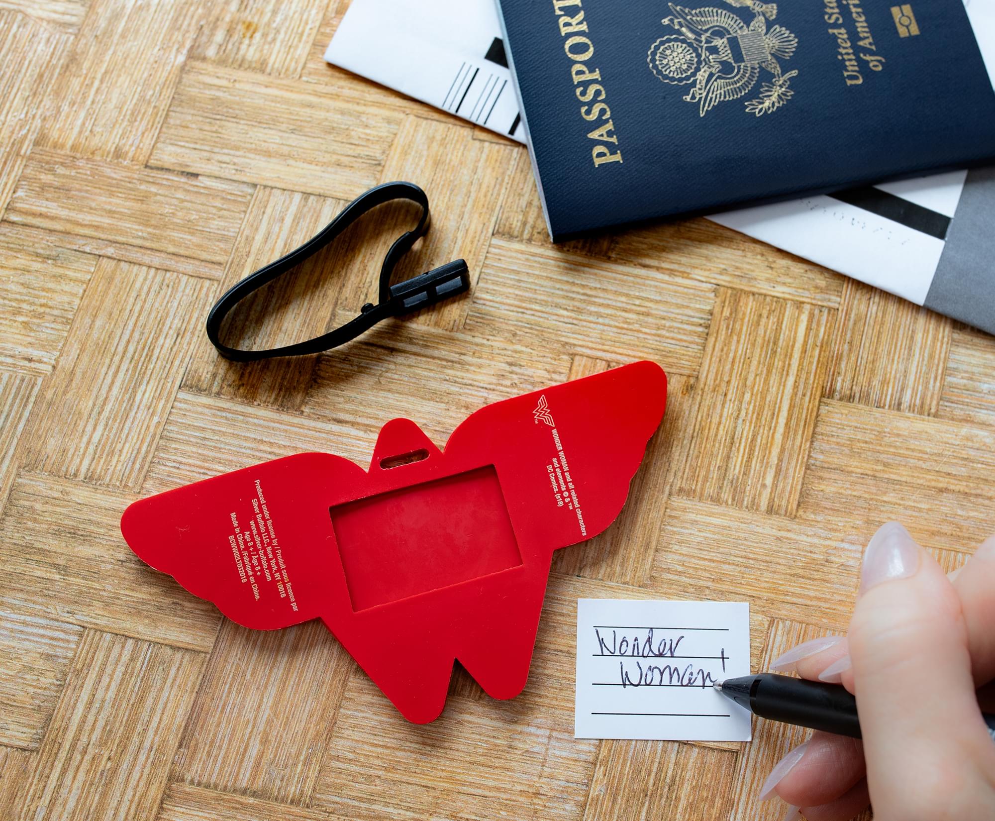 DC Comics Wonder Woman Logo Travel Luggage Tag With Suitcase ID Card Label - Image 8