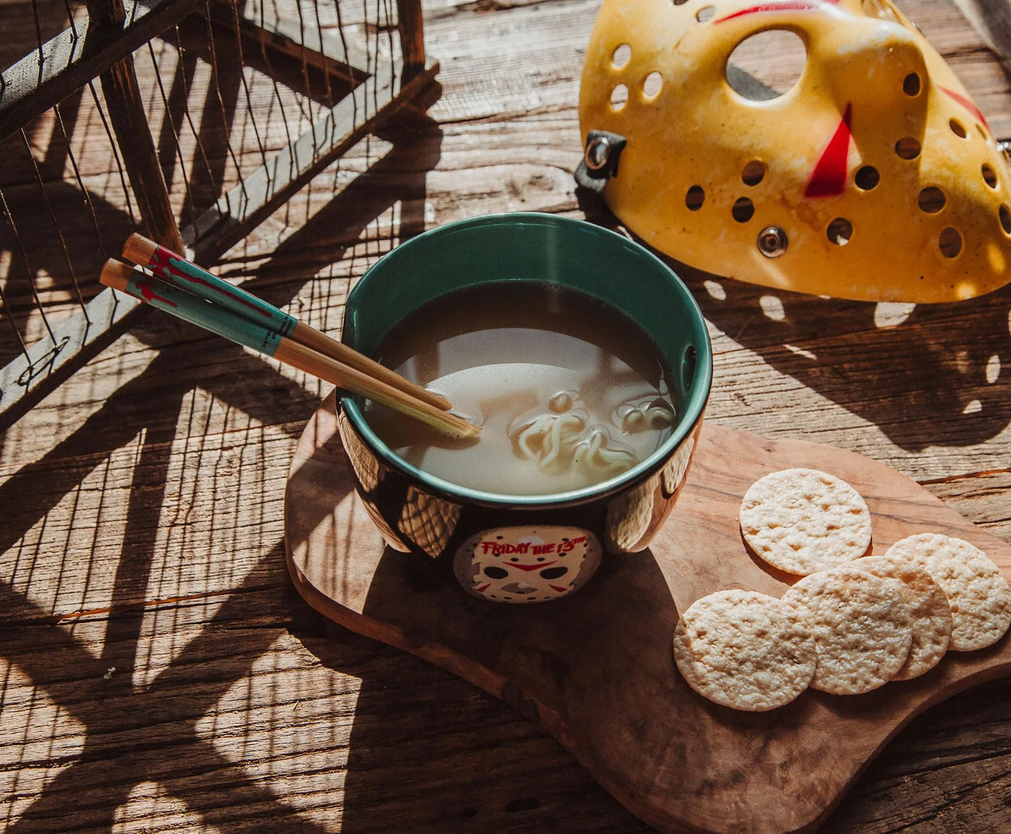 Friday The 13th Jason Voorhees 20-Ounce Ramen Bowl and Chopstick Set - Image 7