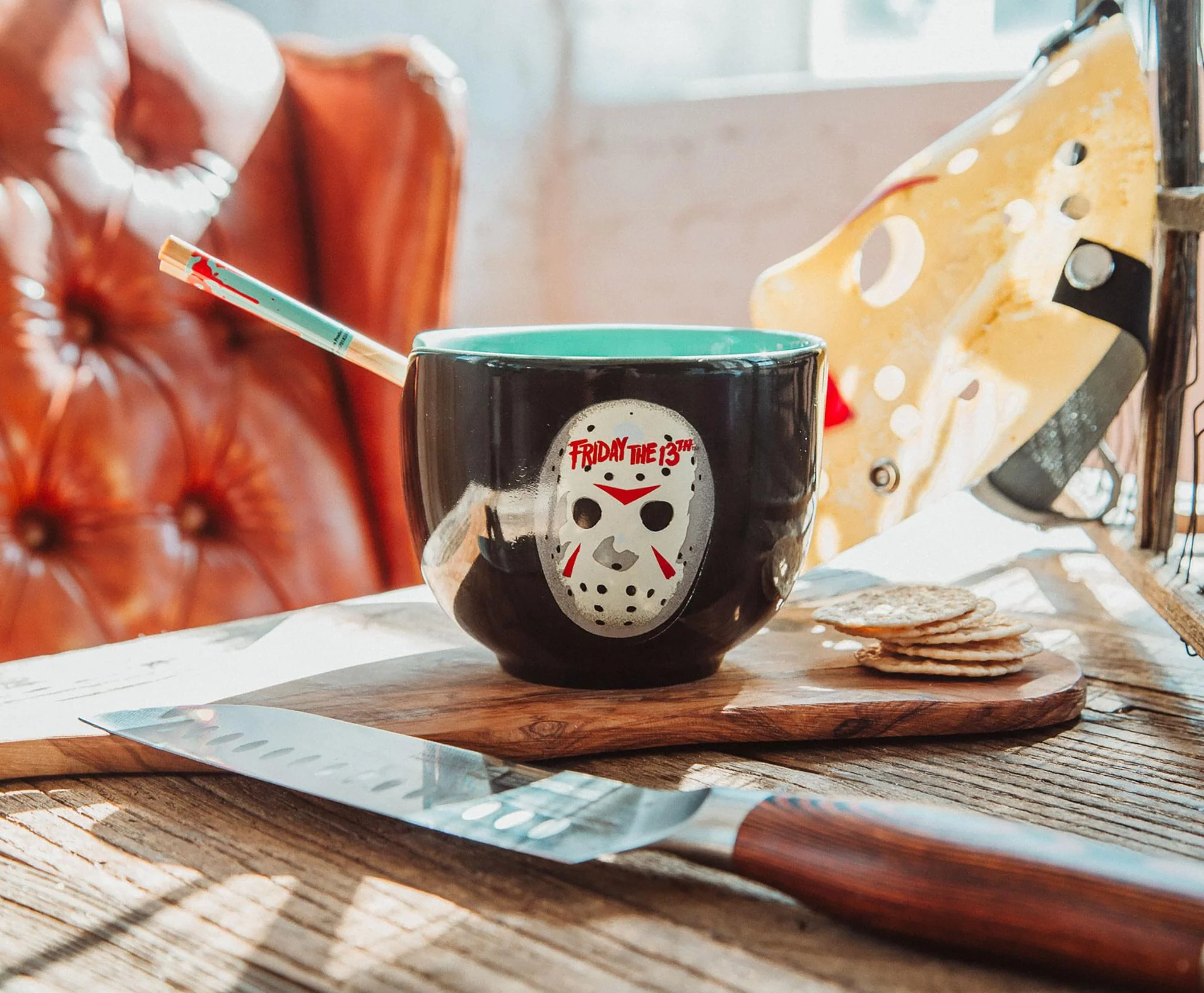Friday The 13th Jason Voorhees 20-Ounce Ramen Bowl and Chopstick Set - Image 8