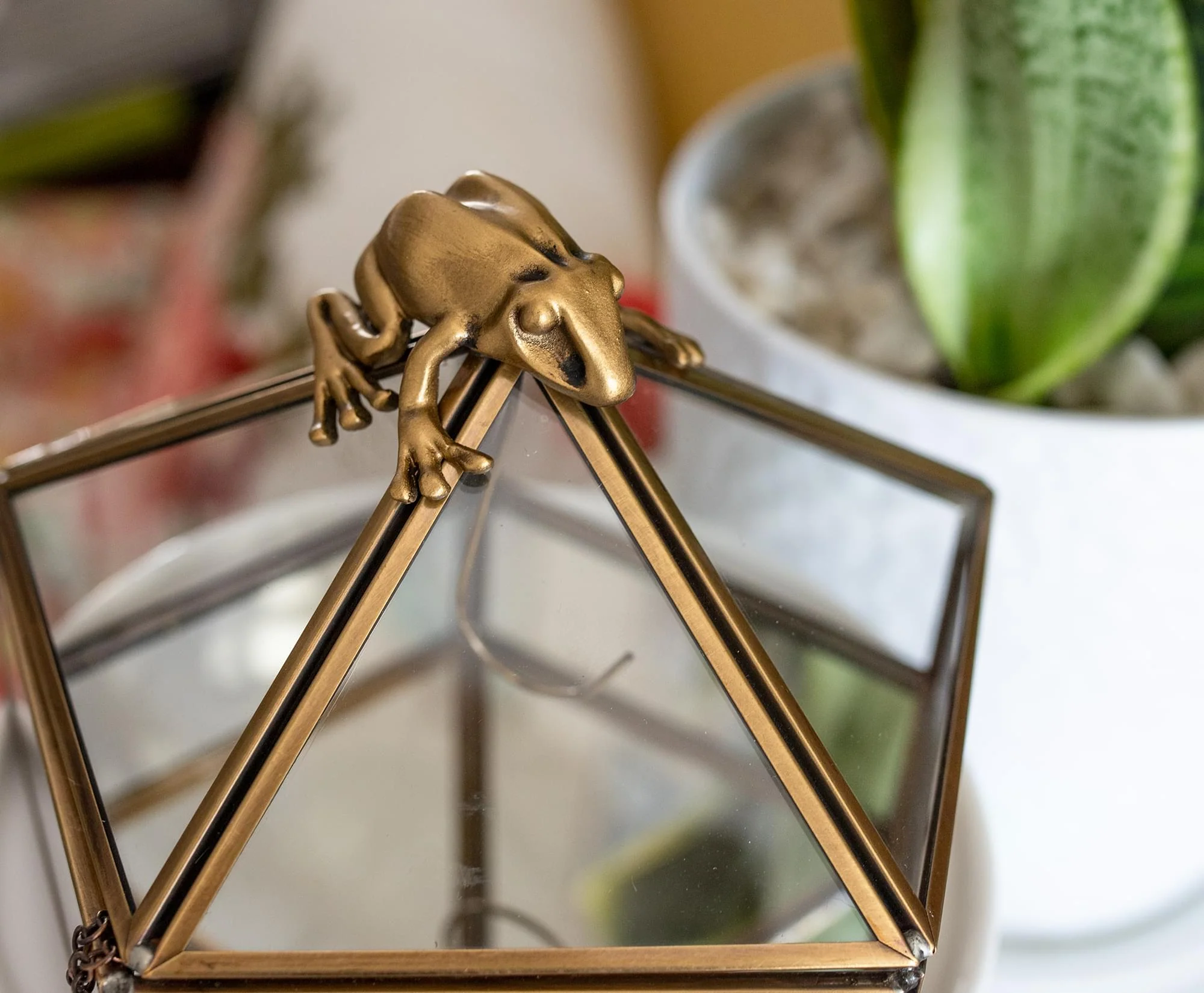 Harry Potter Gold Chocolate Frog Jewelry Box Storage Case Organizer - Image 5