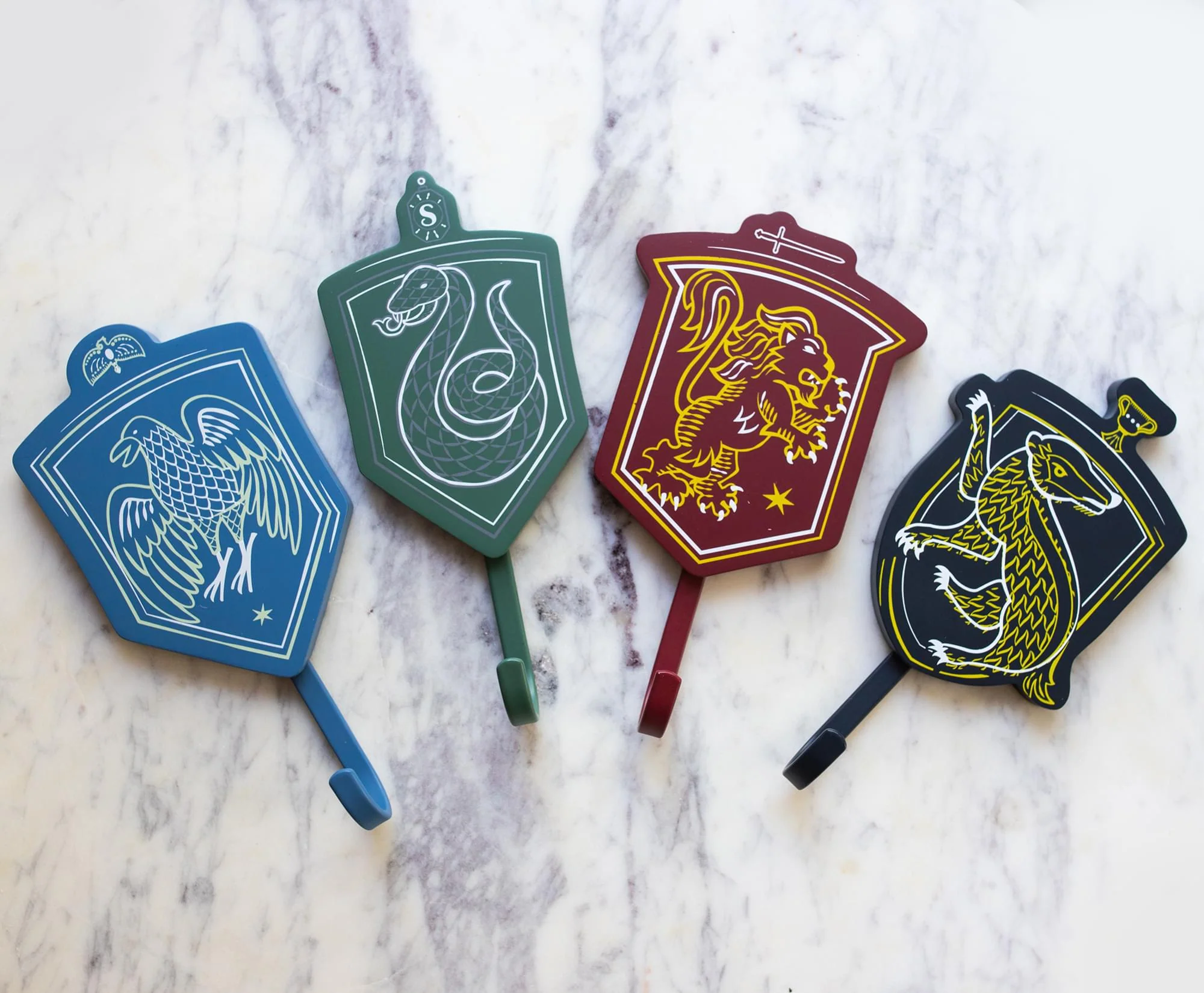 Harry Potter Hogwarts Houses Wall Hooks Storage Rack | Set of 4 - Image 5