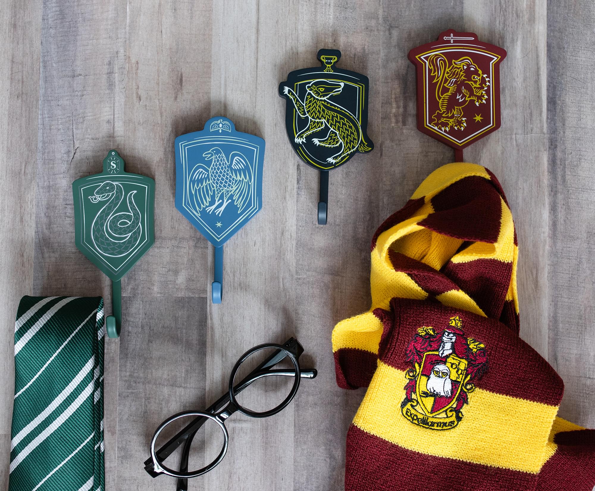 Harry Potter Hogwarts Houses Wall Hooks Storage Rack | Set of 4 - Image 6