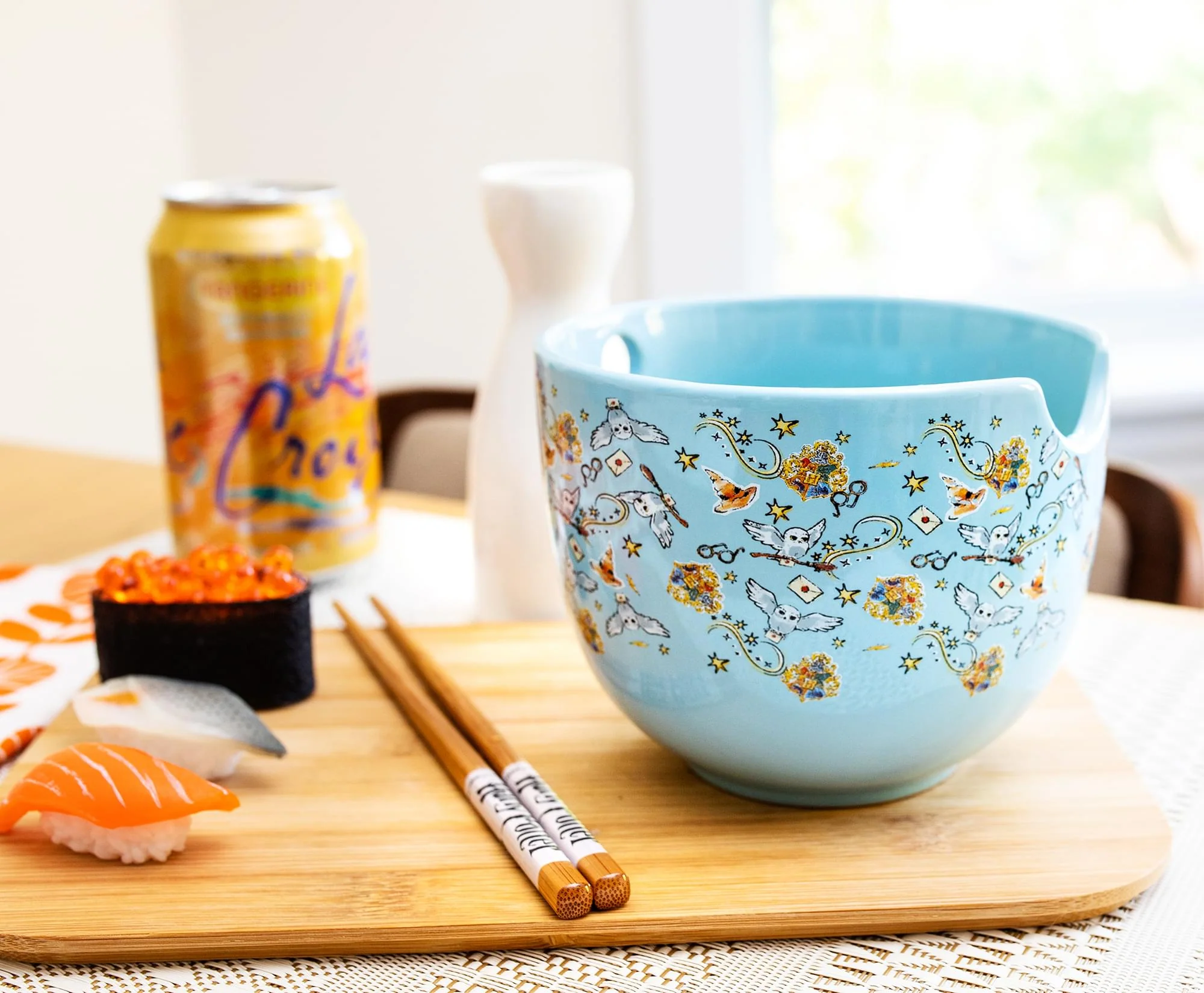 Harry Potter Hogwarts Icons Dinnerware Set | 20-Ounce Ramen Bowl With Chopsticks - Image 3