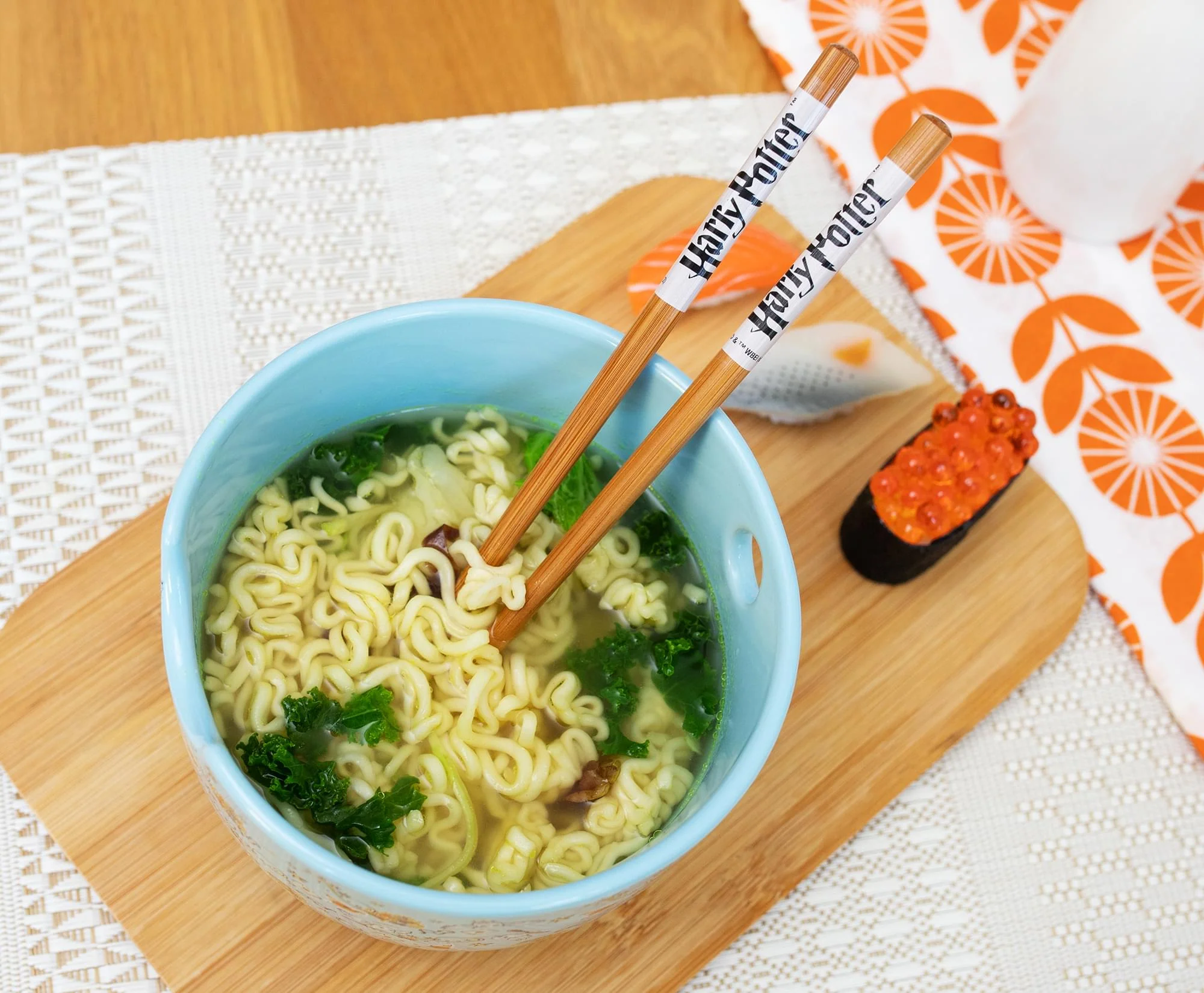 Harry Potter Hogwarts Icons Dinnerware Set | 20-Ounce Ramen Bowl With Chopsticks - Image 7