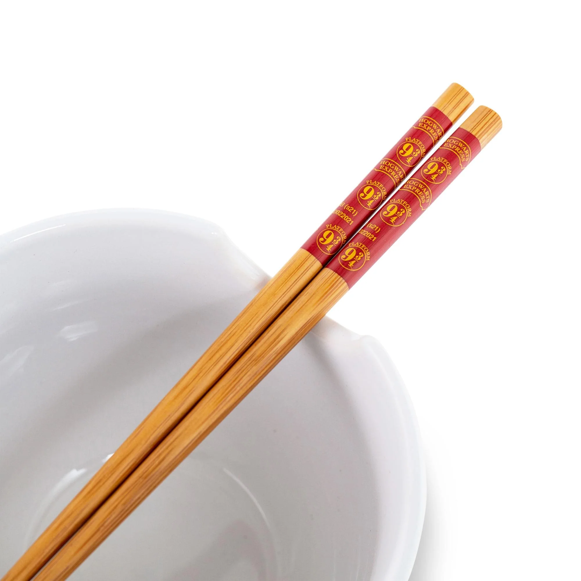 Harry Potter Platform 9 3/4 Dinnerware | 20-Ounce Ramen Bowl and Chopstick Set - Image 3
