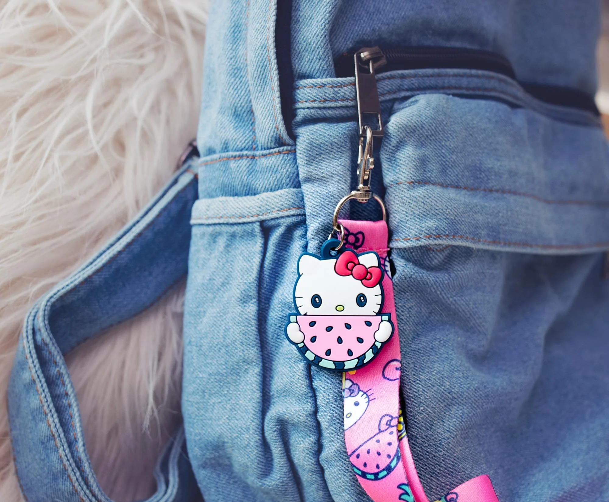 Sanrio Hello Kitty Supercute Fruit Strap Lanyard With Watermelon Charm - Image 6