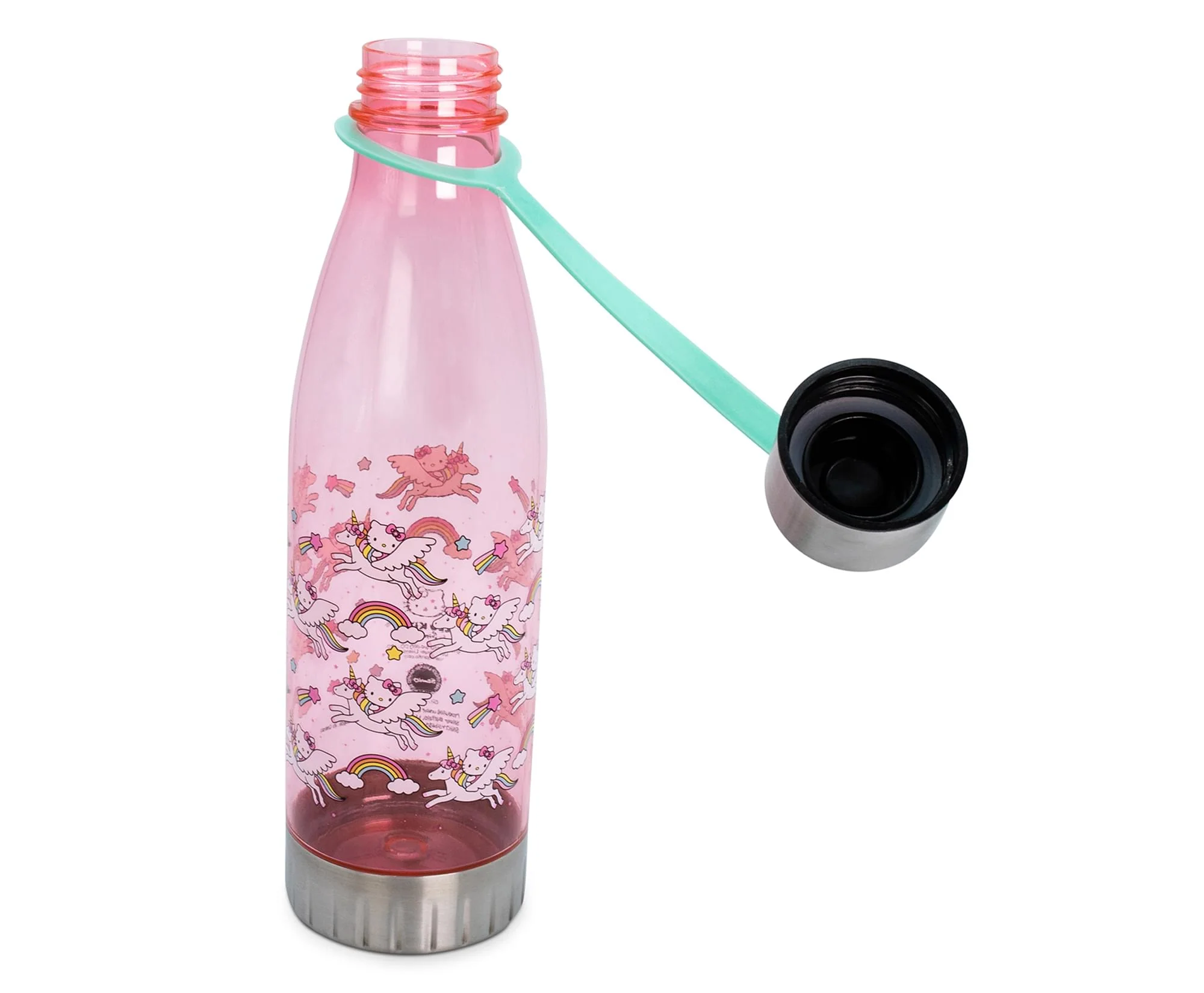 Sanrio Hello Kitty Unicorn Rainbow Toss Water Bottle With Lid | Holds 20 Ounces - Image 3