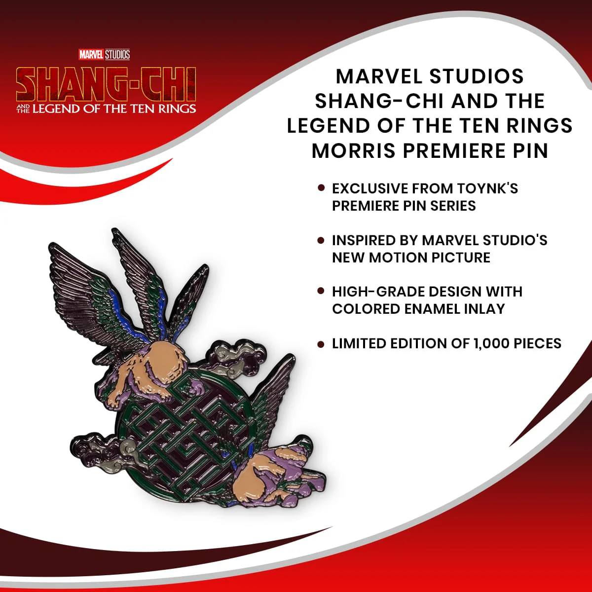 Marvel Studios Shang-Chi and the Legend of the Ten Rings Morris Premiere Pin - Image 7