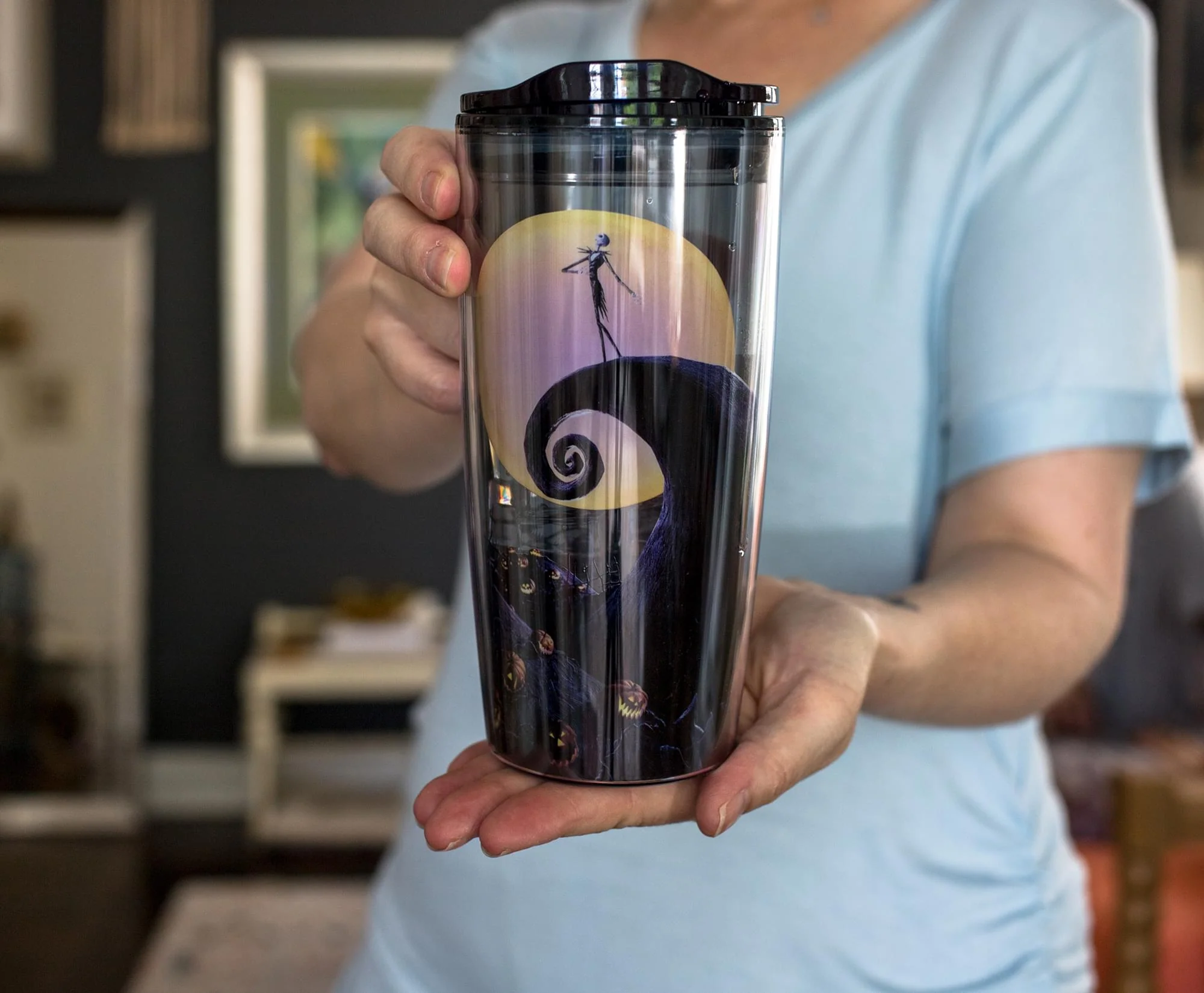 Disney Nightmare Before Christmas Jack Spiral Hill Travel Tumbler | 20 Ounces - Image 3