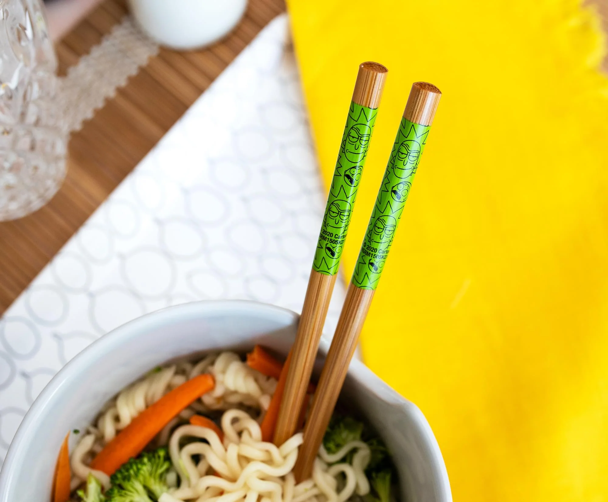 Rick and Morty Portal Japanese Dinnerware Set | 20-Ounce Ramen Bowl, Chopsticks - Image 5