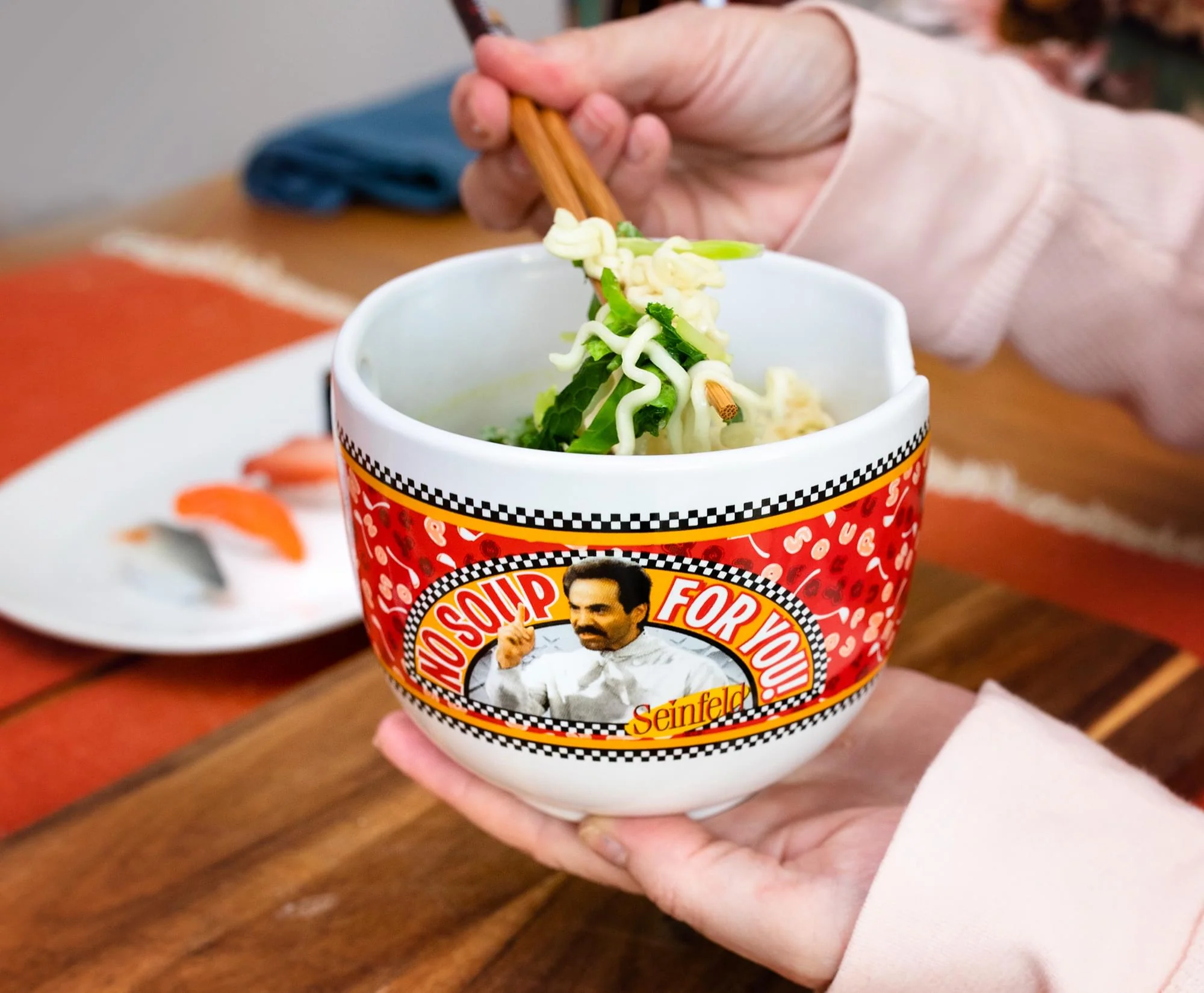 Seinfeld "No Soup For You" 20-Ounce Ramen Bowl and Chopstick Set - Image 5