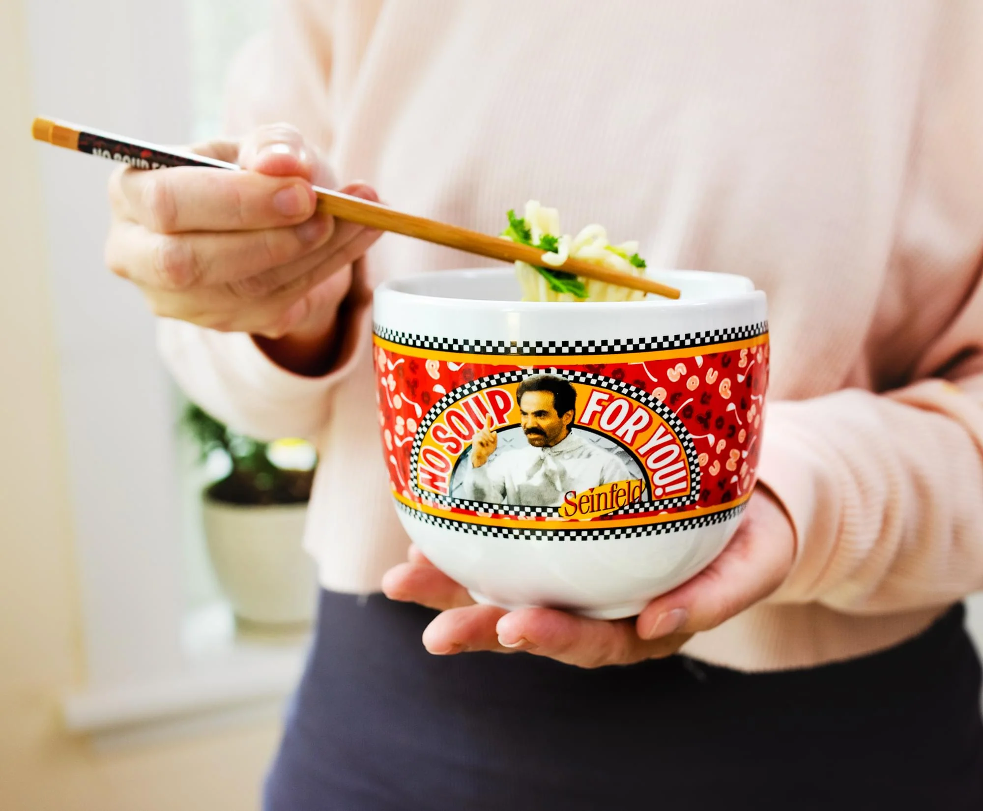 Seinfeld "No Soup For You" 20-Ounce Ramen Bowl and Chopstick Set - Image 7