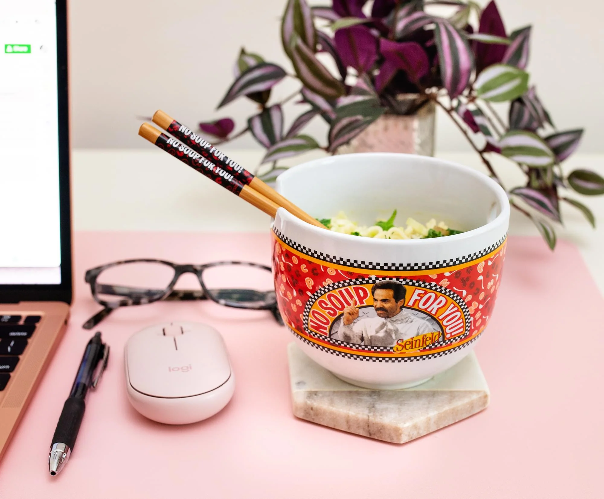 Seinfeld "No Soup For You" 20-Ounce Ramen Bowl and Chopstick Set - Image 8