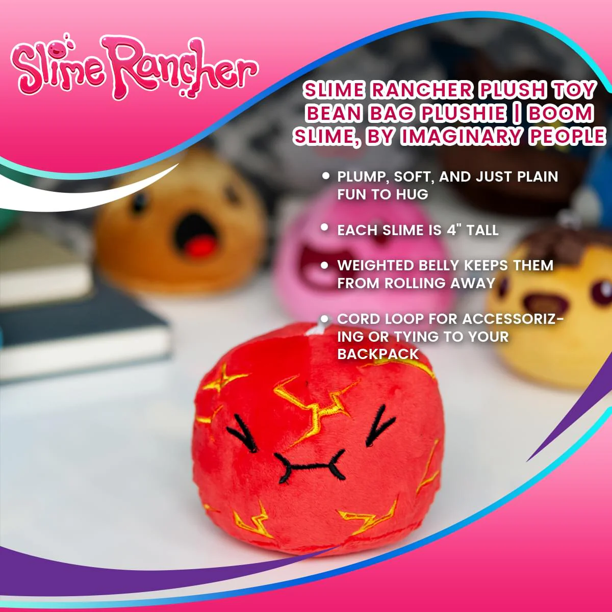 Slime Rancher Plush Toy Bean Bag Plushie | Boom Slime, by Imaginary People - Image 7