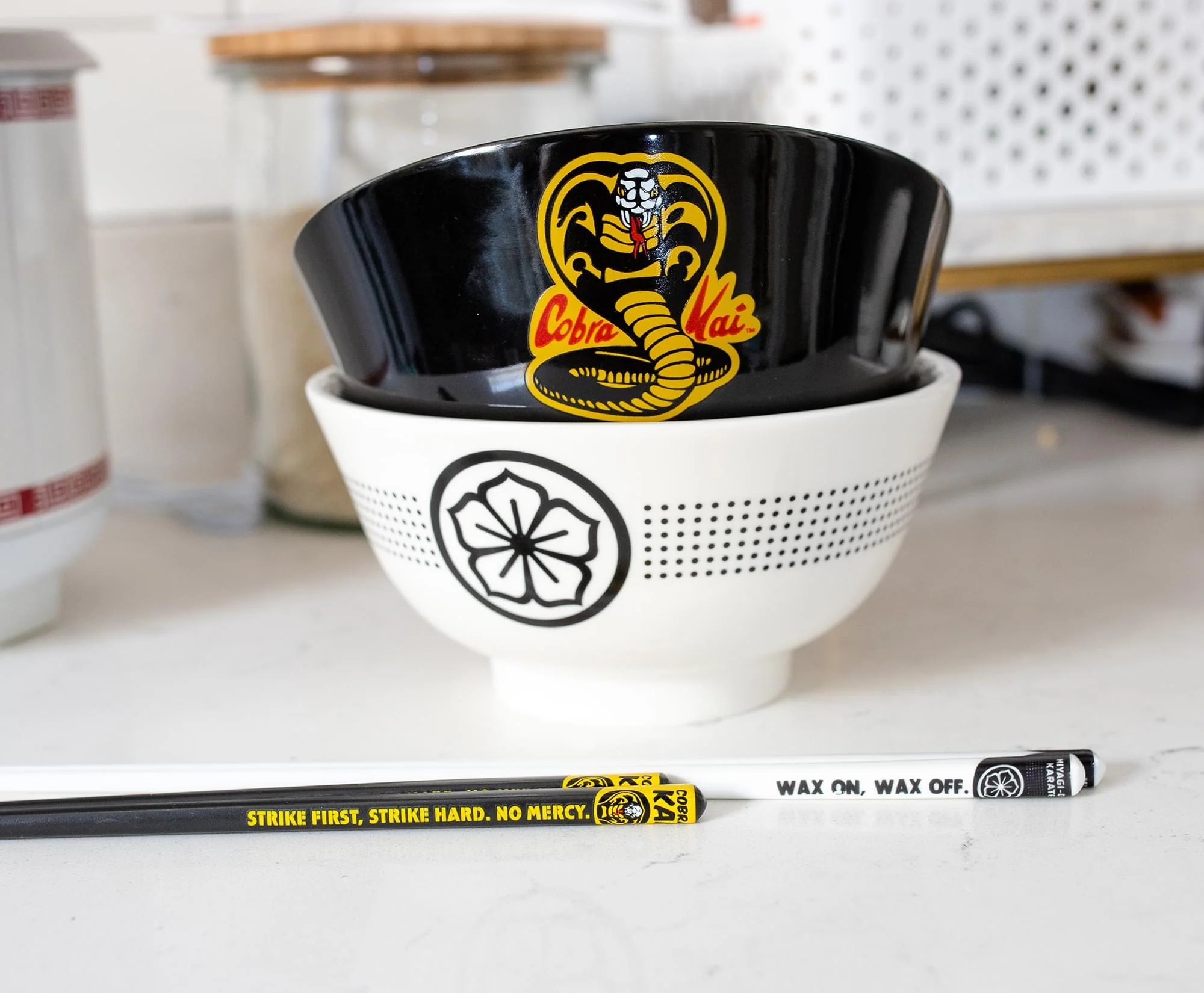 The Karate Kid Cobra Kai and Miyagi-Do 18-Ounce Ramen Bowl Set with Chopsticks - Image 6