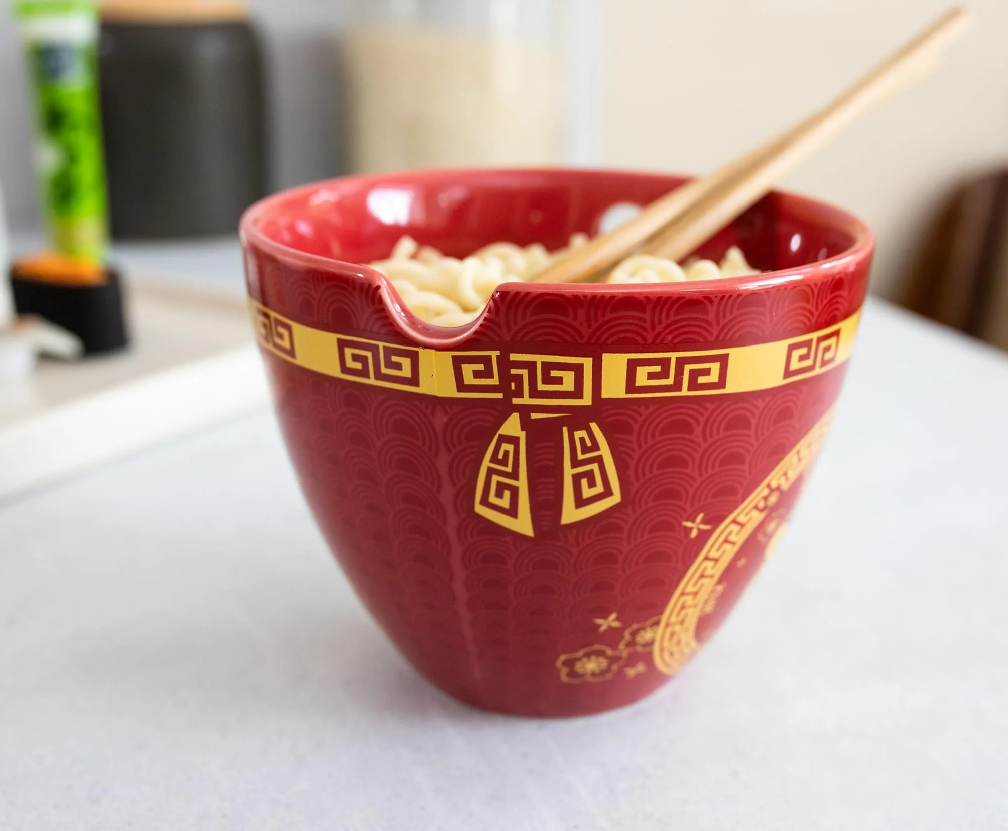 Year Of The Rat Chinese Zodiac 16-Ounce Ramen Bowl and Chopstick Set - Image 3
