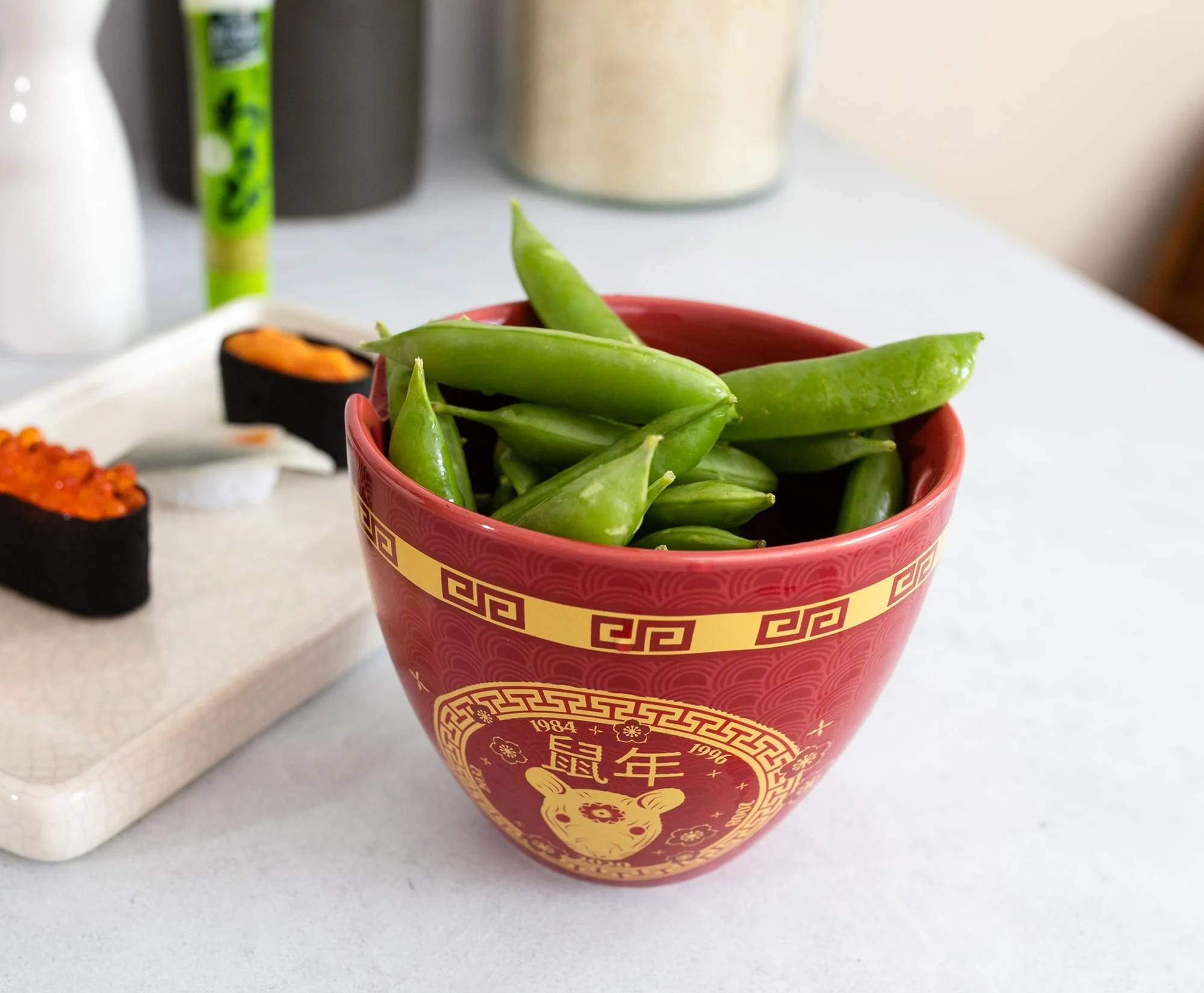 Year Of The Rat Chinese Zodiac 16-Ounce Ramen Bowl and Chopstick Set - Image 5