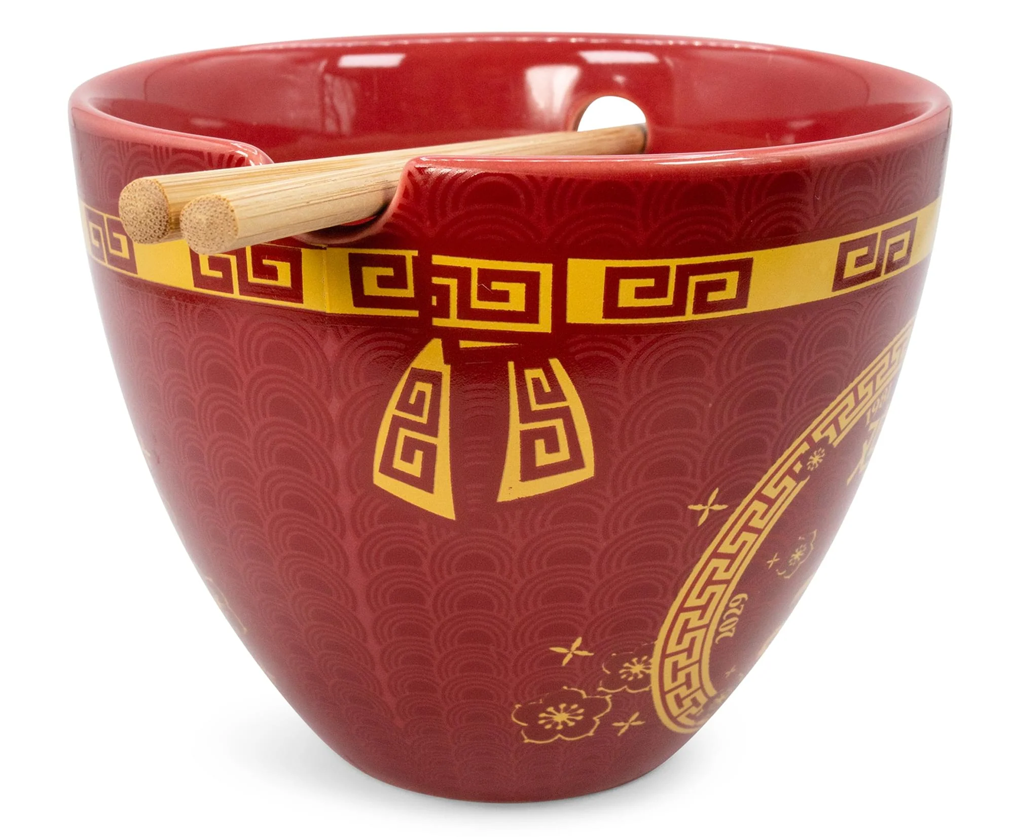 Year Of The Rooster Chinese Zodiac 16-Ounce Ramen Bowl and Chopstick Set - Image 3